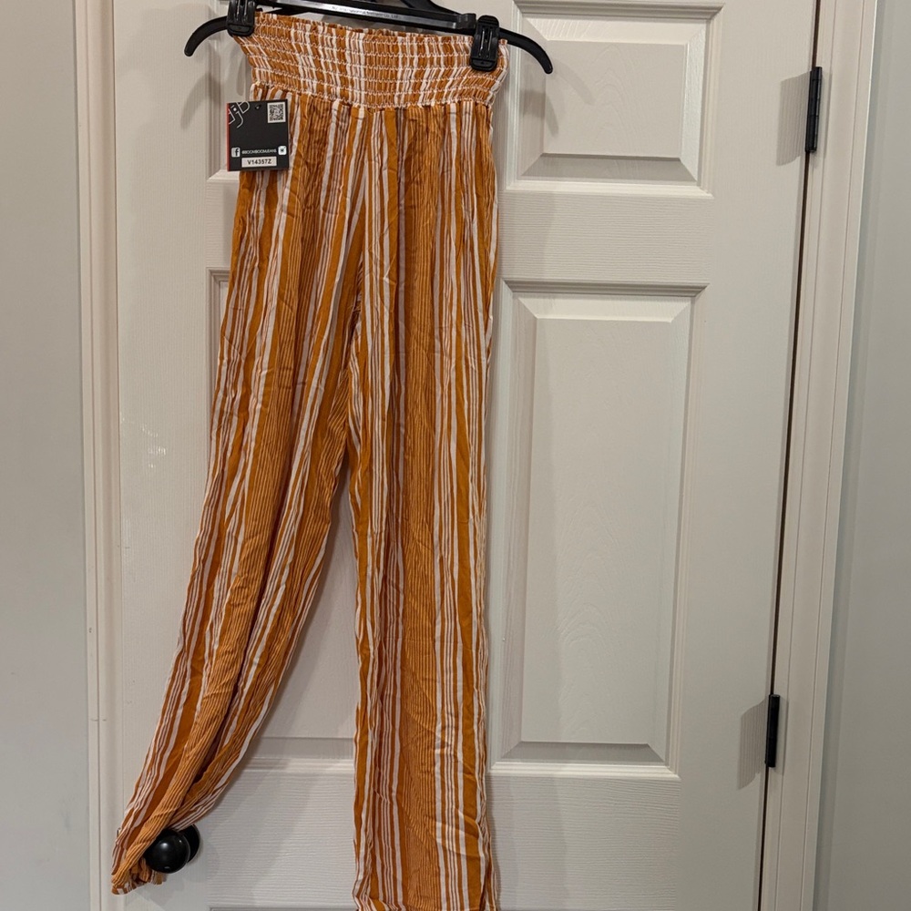 Striped Orange and White Pants